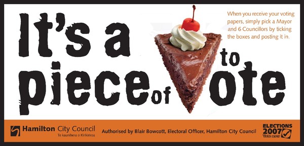 Voting is a piece of cake